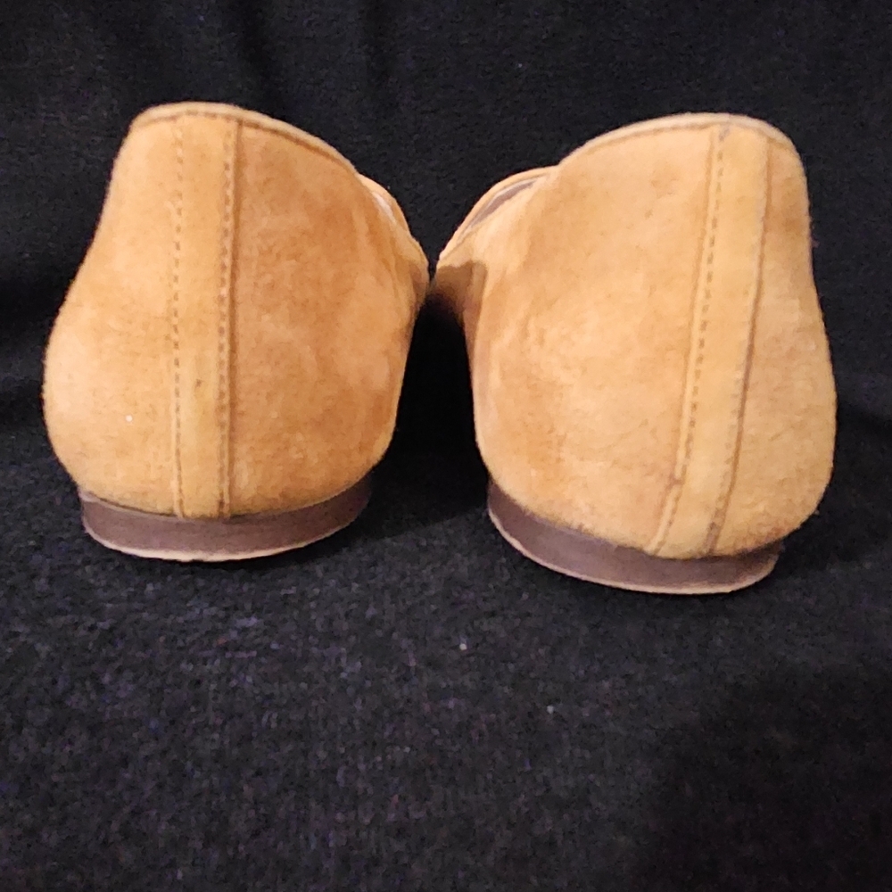 J. Crew Gold Suede Leather Loafers - Size 8 - Picture 4 of 10